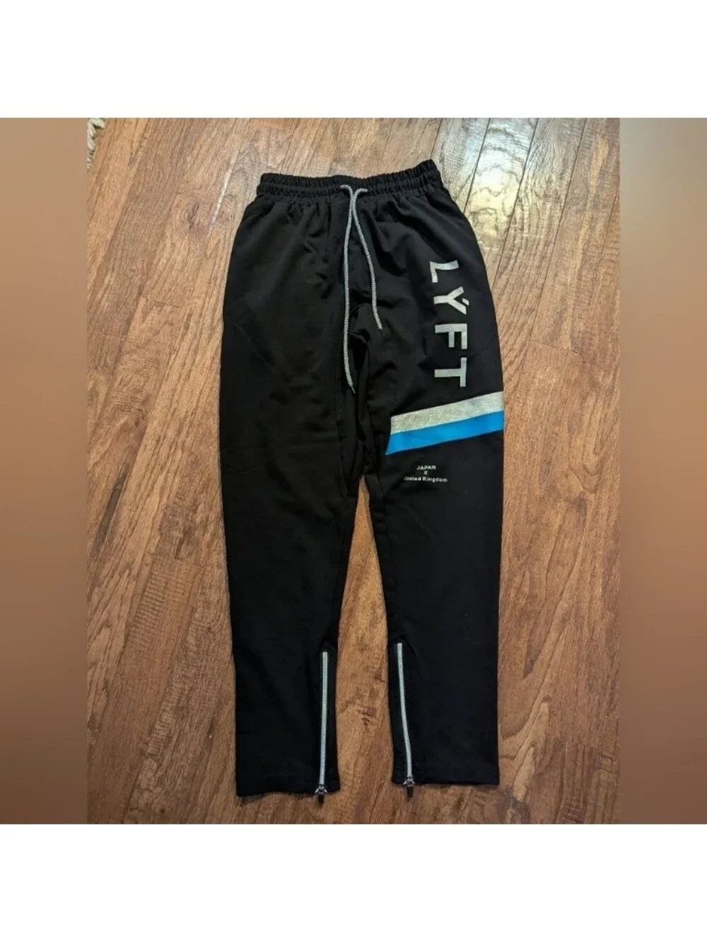 LÝFT Striped Pants - Black size Large Japanese Fits US S/M. New without tags
